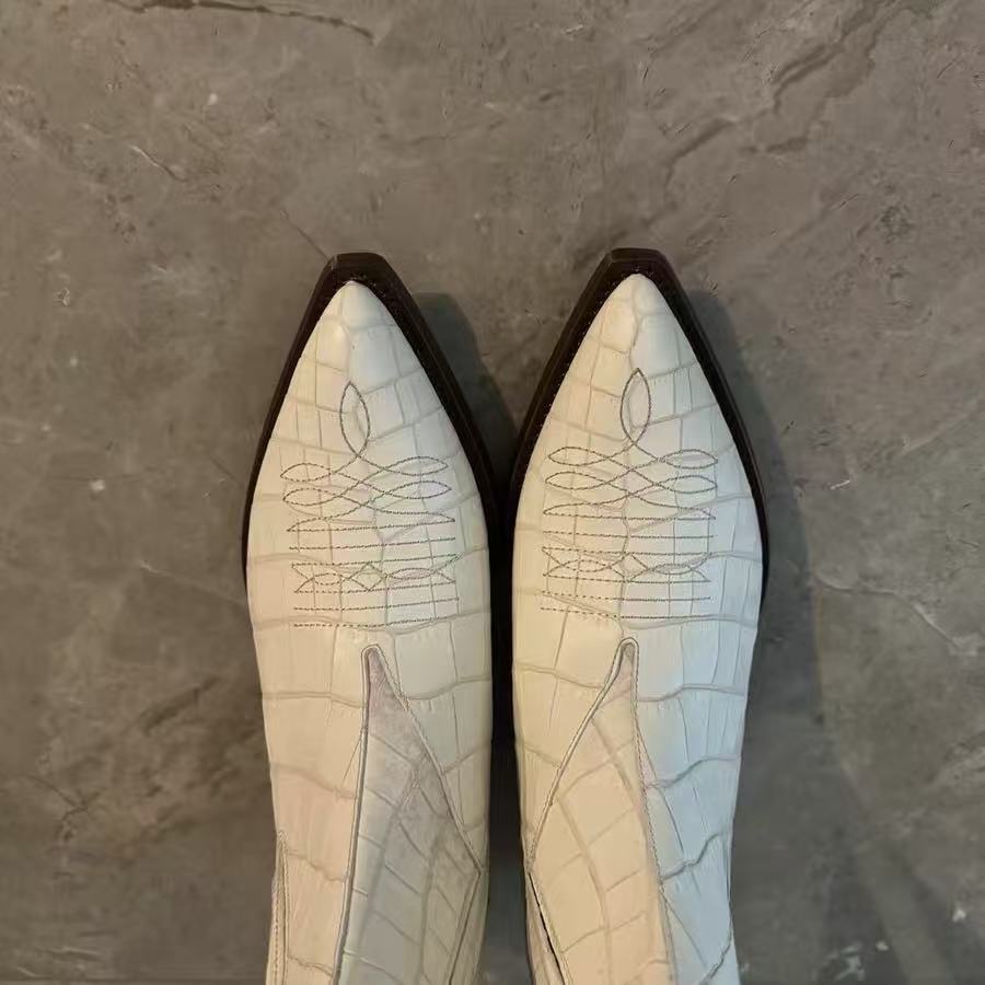 Celine 24SS Leather Western Boots