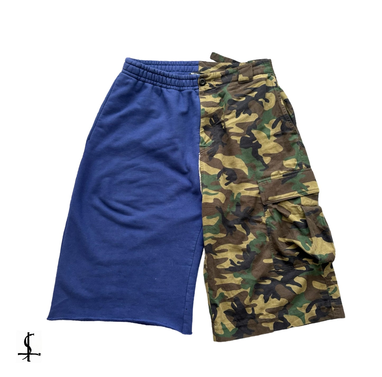 Balenciaga half camo shorts