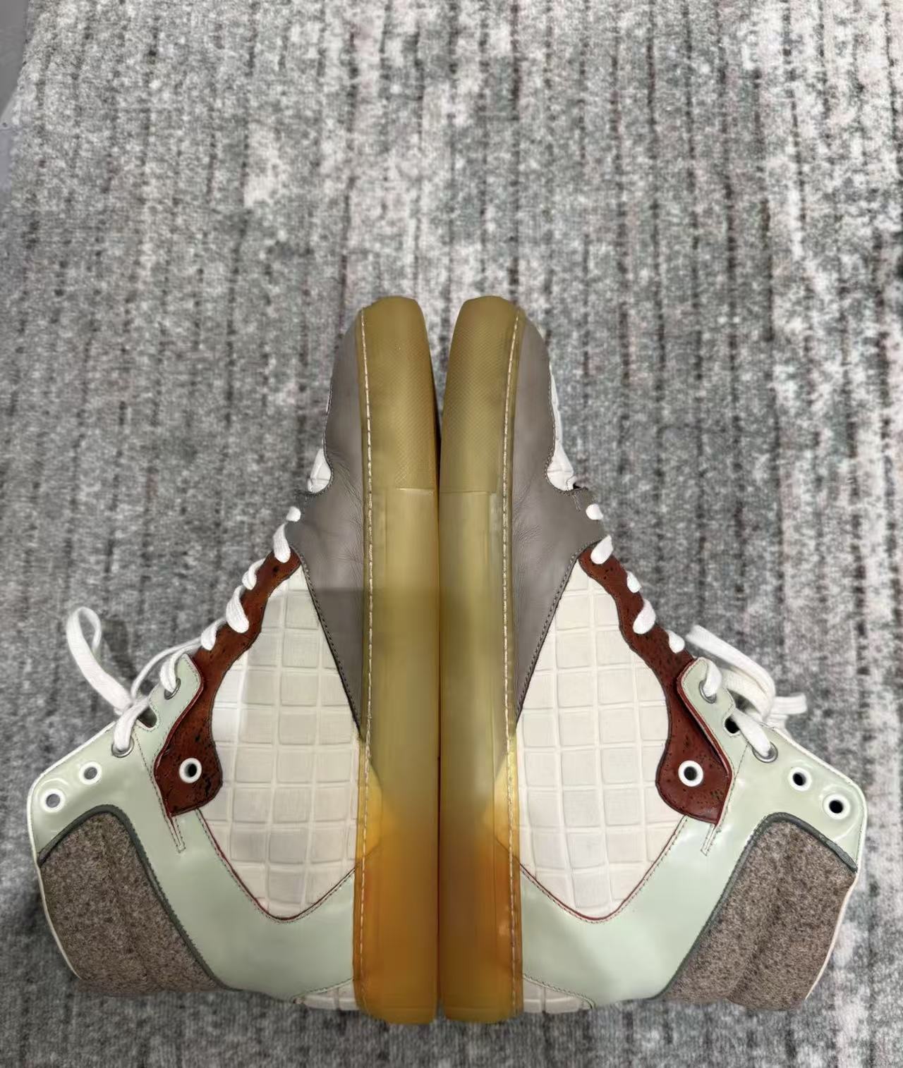 Balenciaga 12ss Paneled High-Top Sneakers