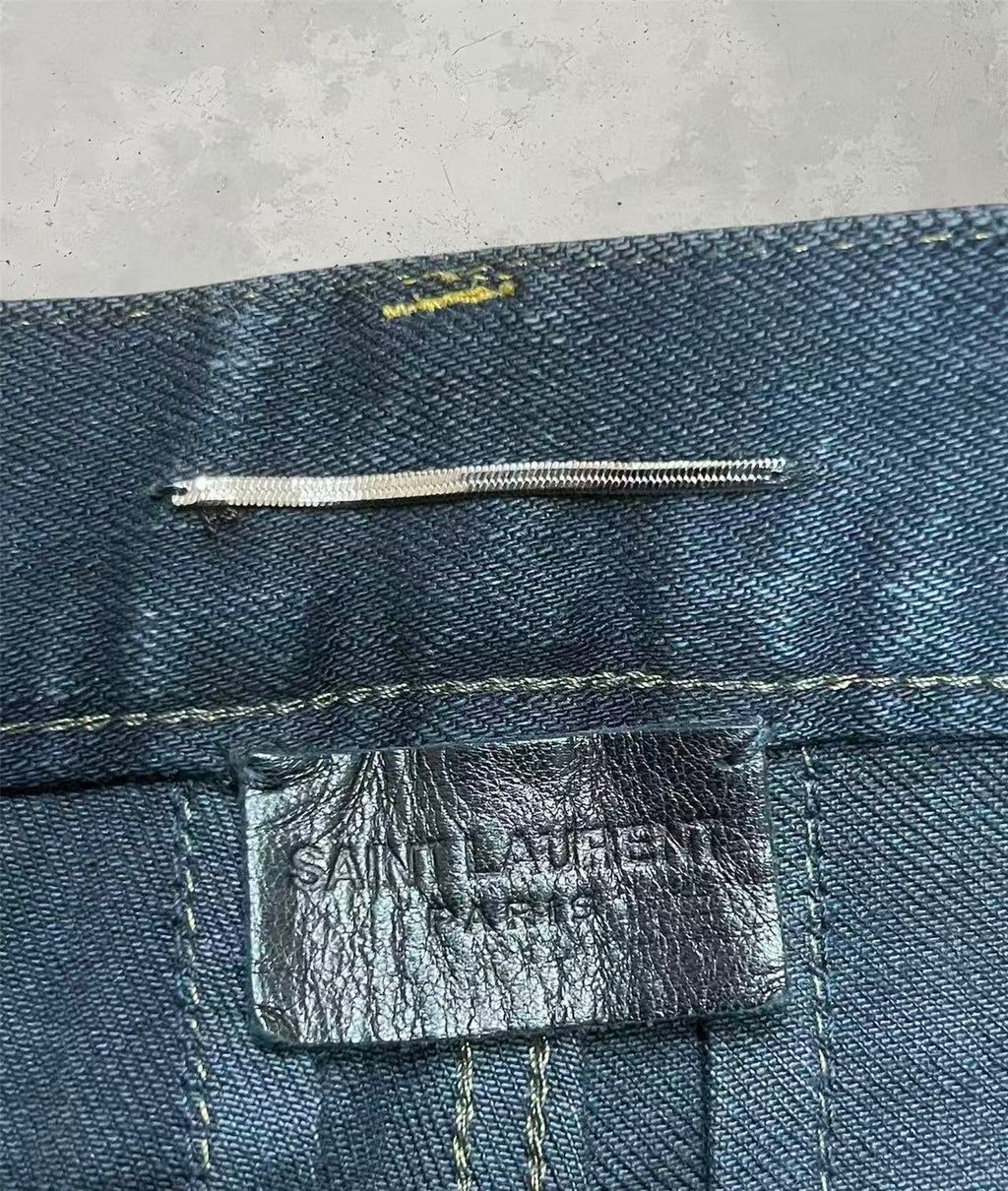 Saint Laurent Paris AW13 Destroyed Chain Jeans Sample