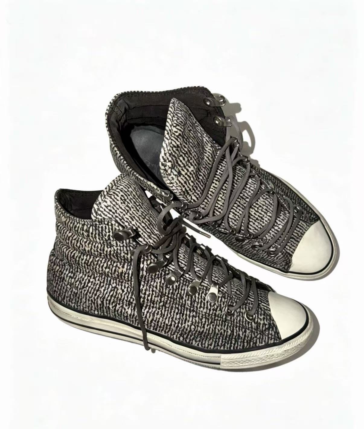 Number Nine 08SS Stripped Hi Top Sneaker