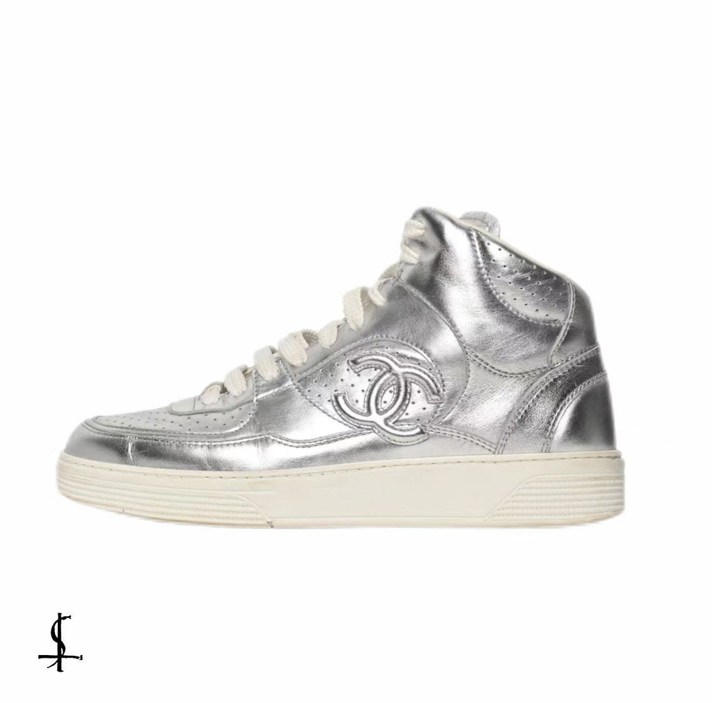 Chanel CC High Top Sneakers