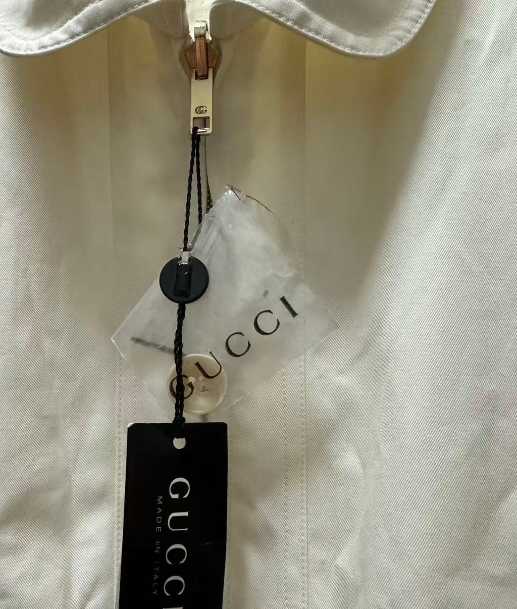 Gucci by Tomford 04ss Off-White Cropped Blouson Cotton light Jacket
