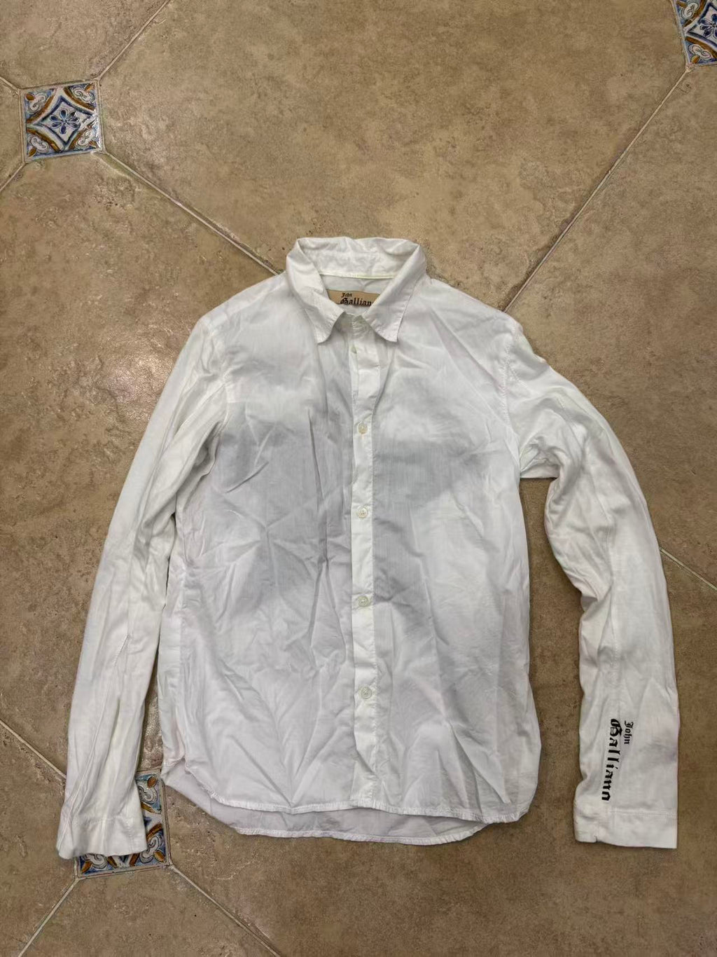 John Galliano Star Print Long sleeved shirt