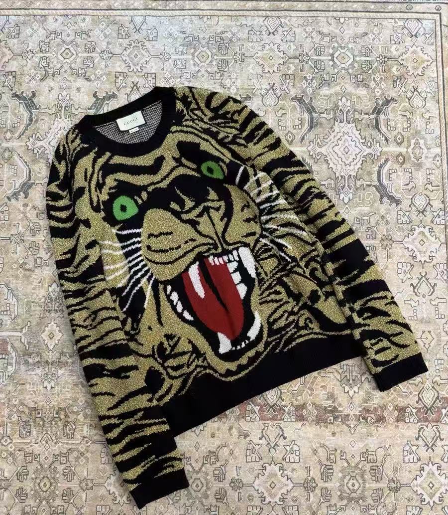 Gucci 19SS Tiger Jacquard Sweater