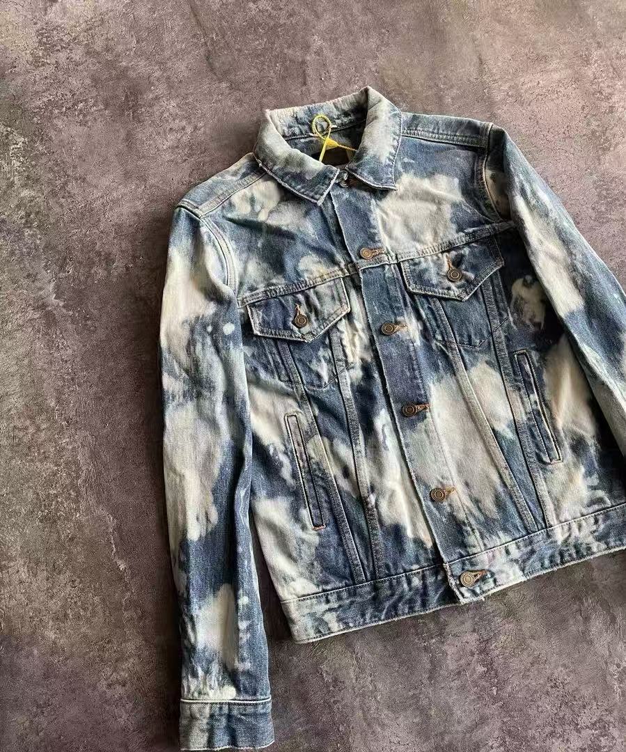 Saint Laurent SS16 Bleached Denim Jacket