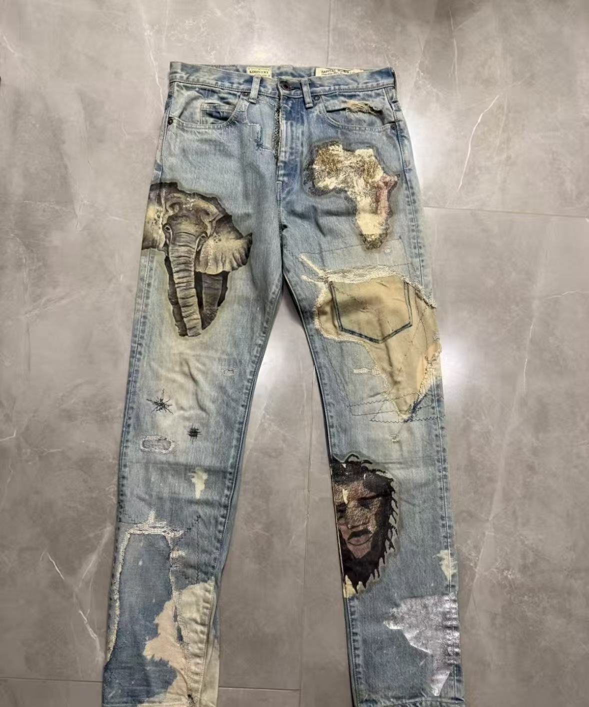 Kapital Kountry 14Oz Africa Elements Denim
