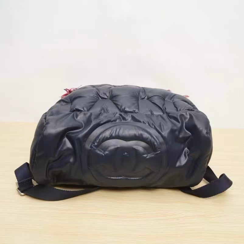 Chanel Black Nylon Backpack