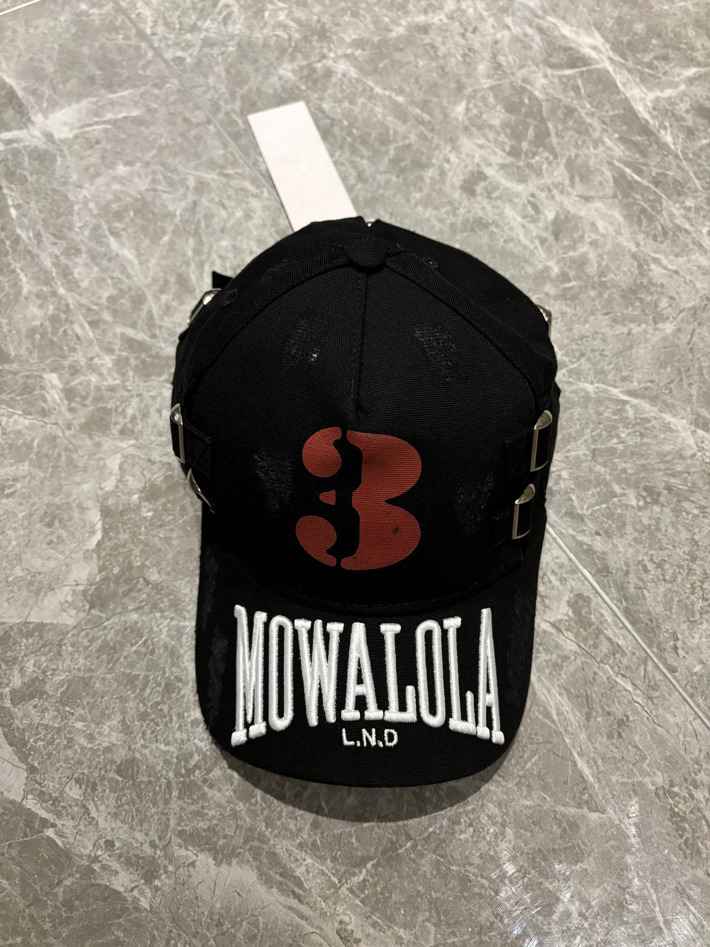 Mowalola logo cap