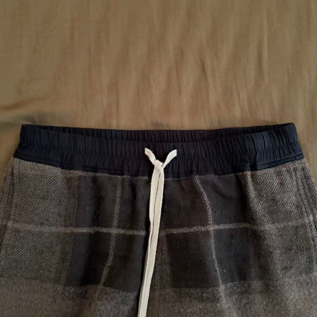 Rick Owens 18ss Tartan Wool Shorts