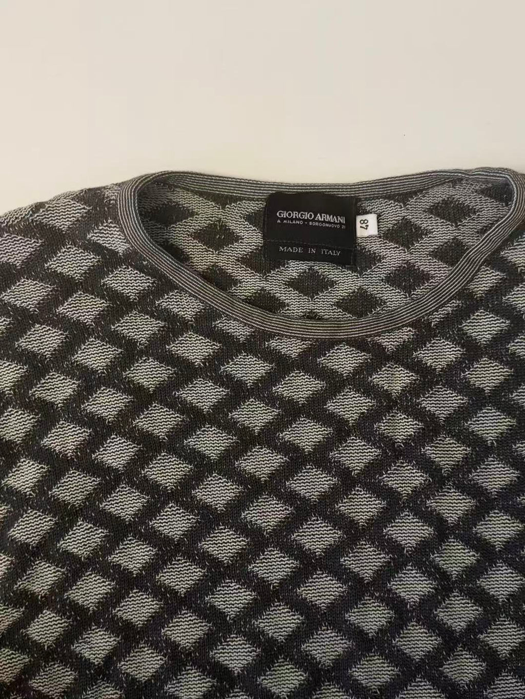 Giorgio Armani Snake Pattern Knit Top