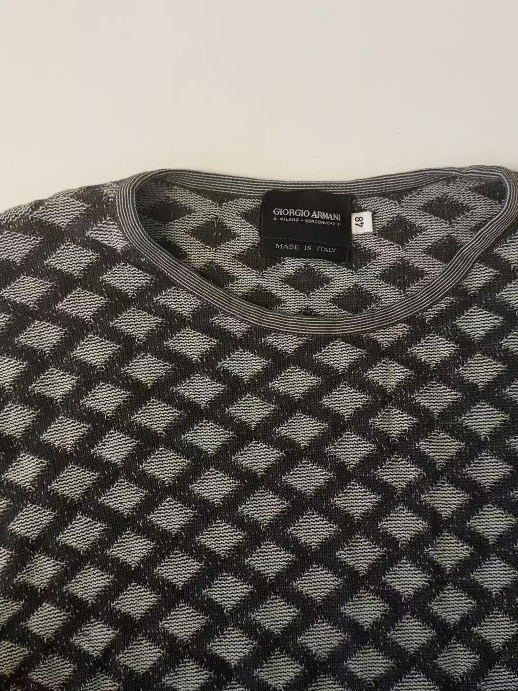 Giorgio Armani Snake Pattern Knit Top