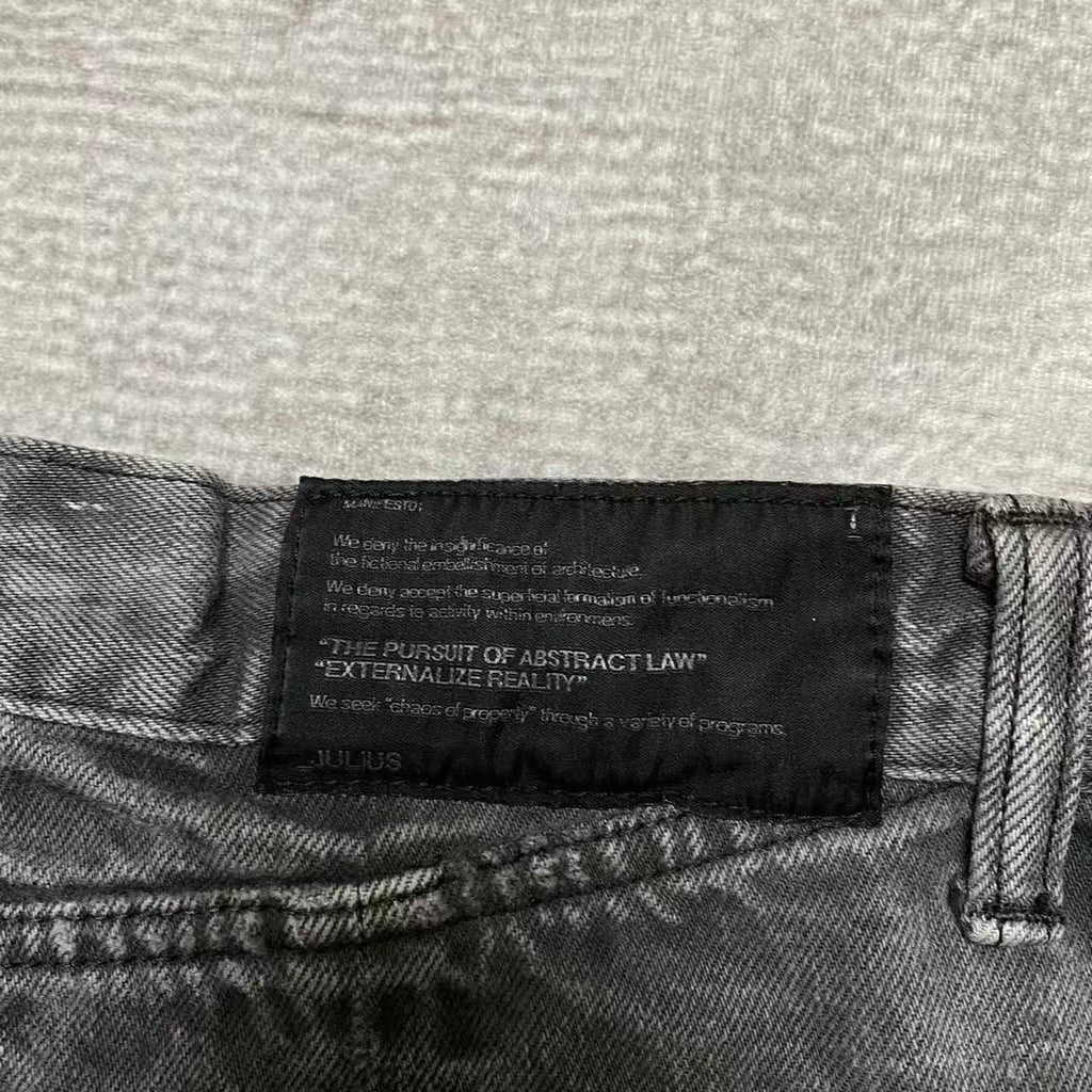 Julius SS09 Dust Mud Wash Spiral Cut Denim