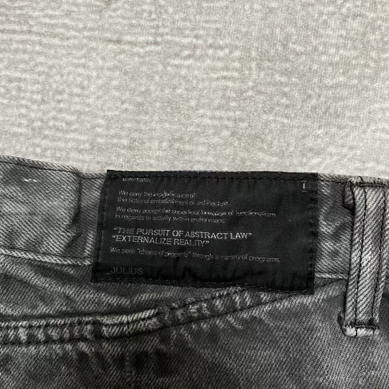 Julius SS09 Dust Mud Wash Spiral Cut Denim