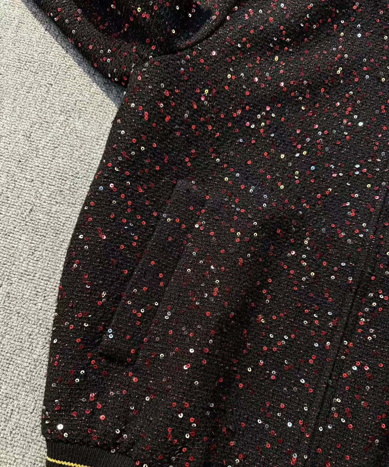 Saint Laurent Sequinned Bomber Jacket