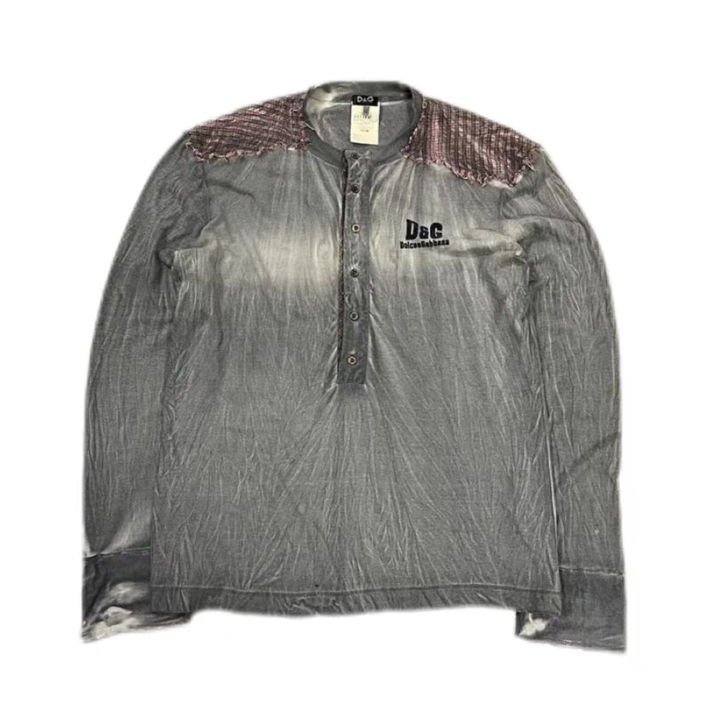 Dolce&Gabbana 06SS Faded Distressed Longsleeve Tee