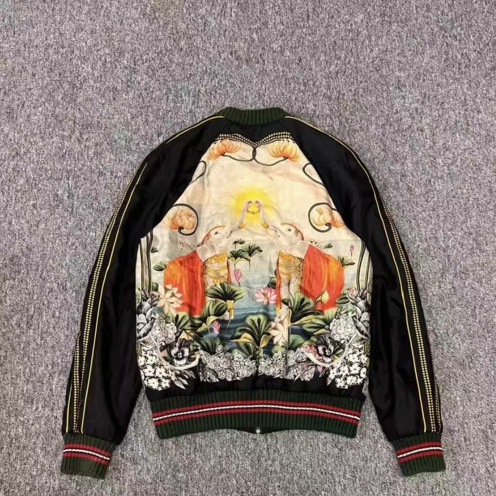 Gucci 17FW Silk Bomber Jacket