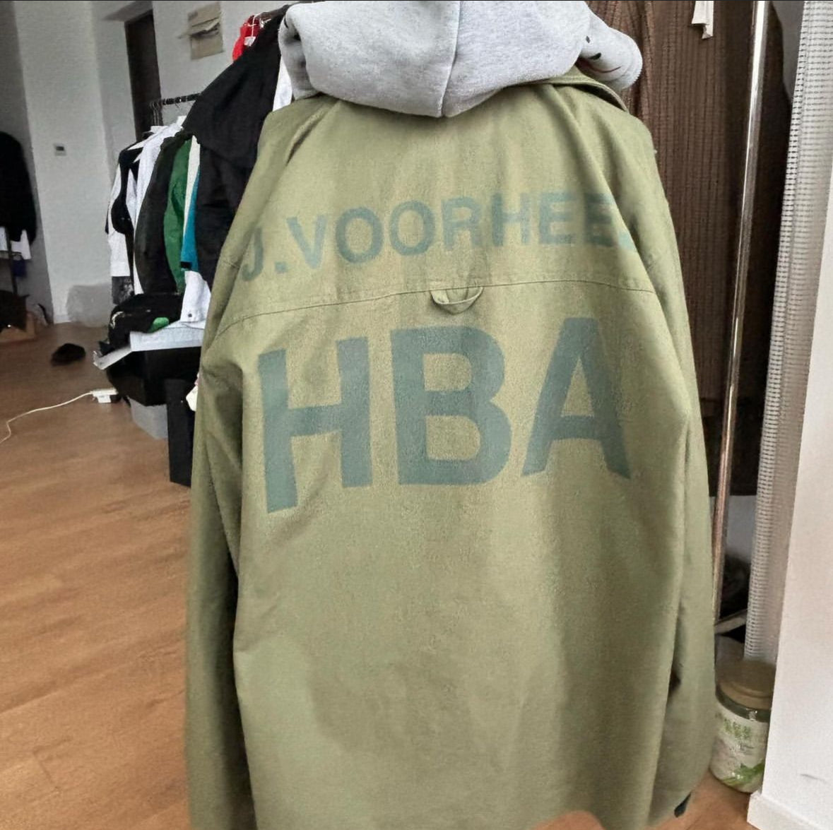 Hood by air Freddy vs Jason face mask jacket