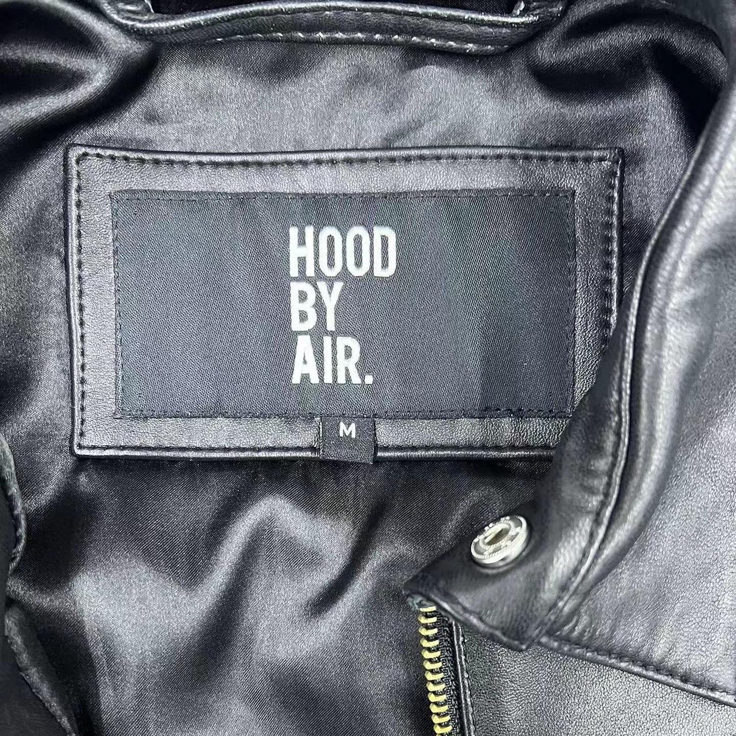 Hood by air fw14 leather jacket