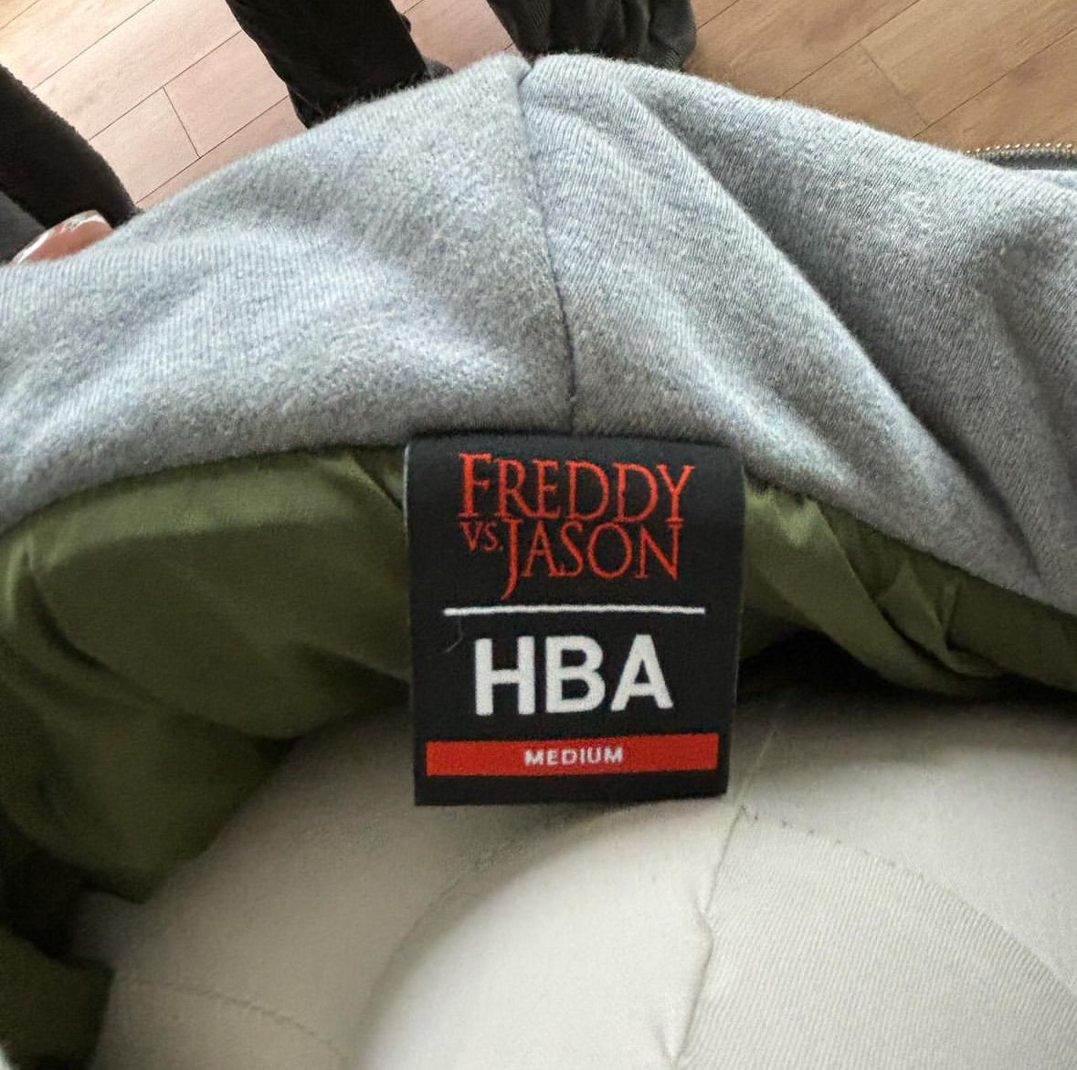 Hood by air Freddy vs Jason face mask jacket