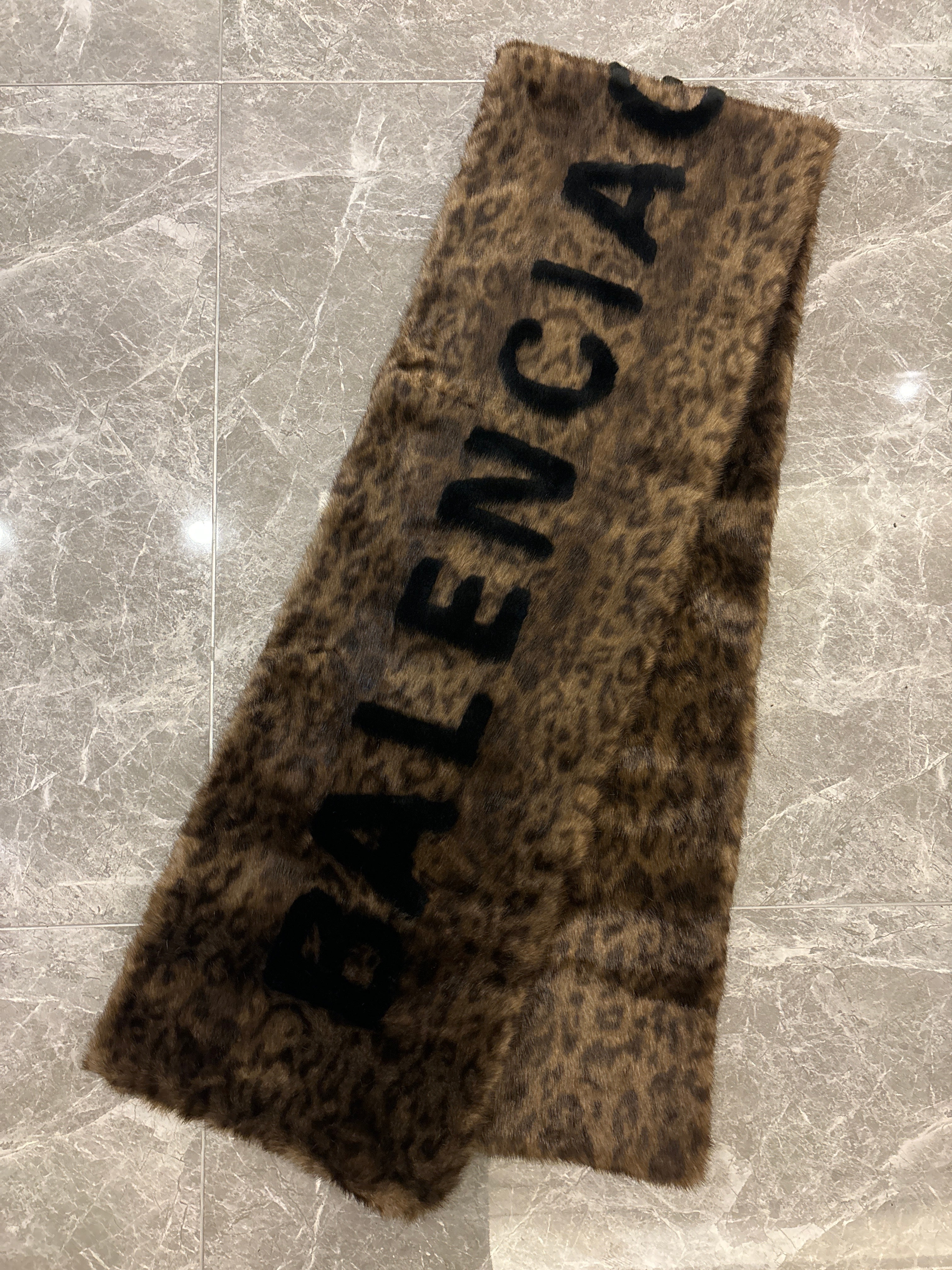Balenciaga fur scarf