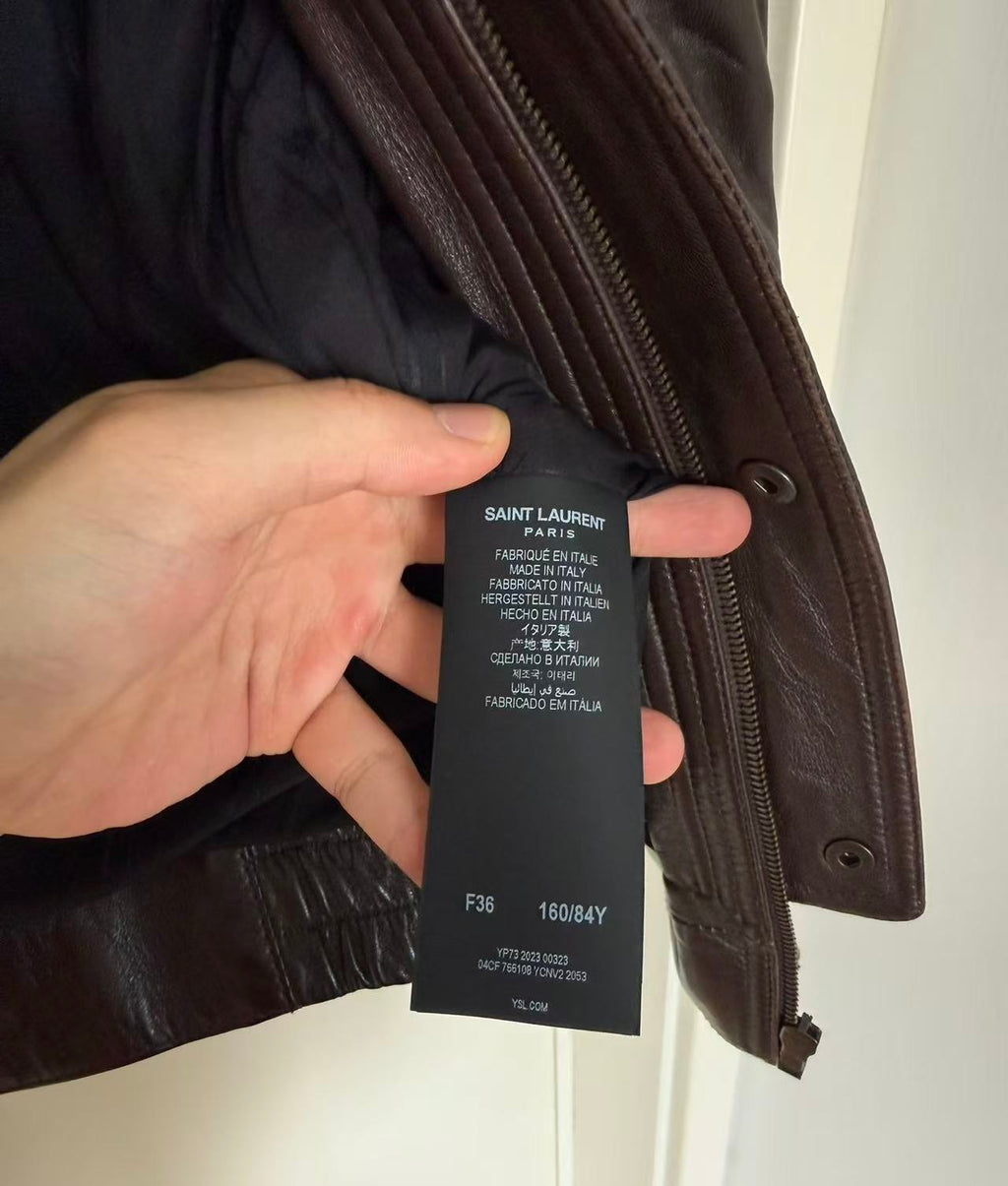 Saint Laurent 23FW Leather Bomber