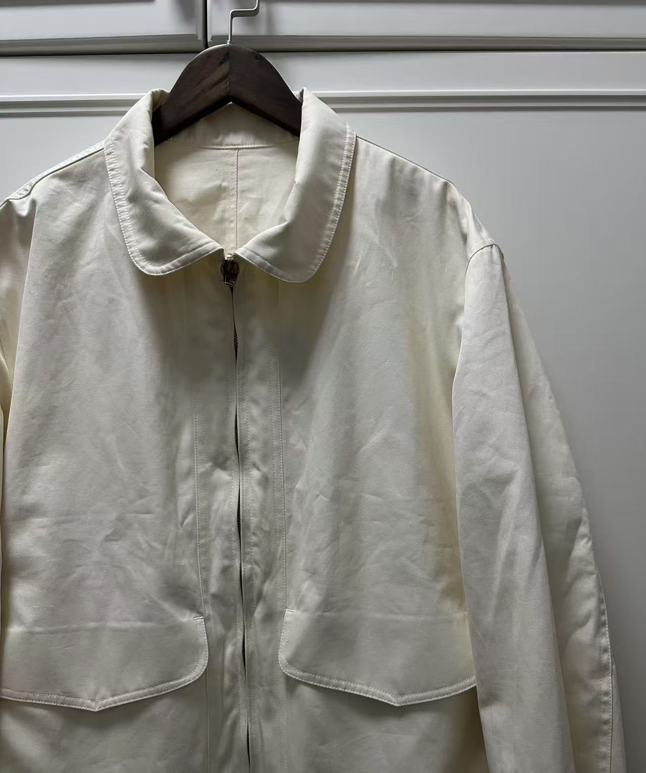 Gucci by Tomford 04ss Off-White Cropped Blouson Cotton light Jacket