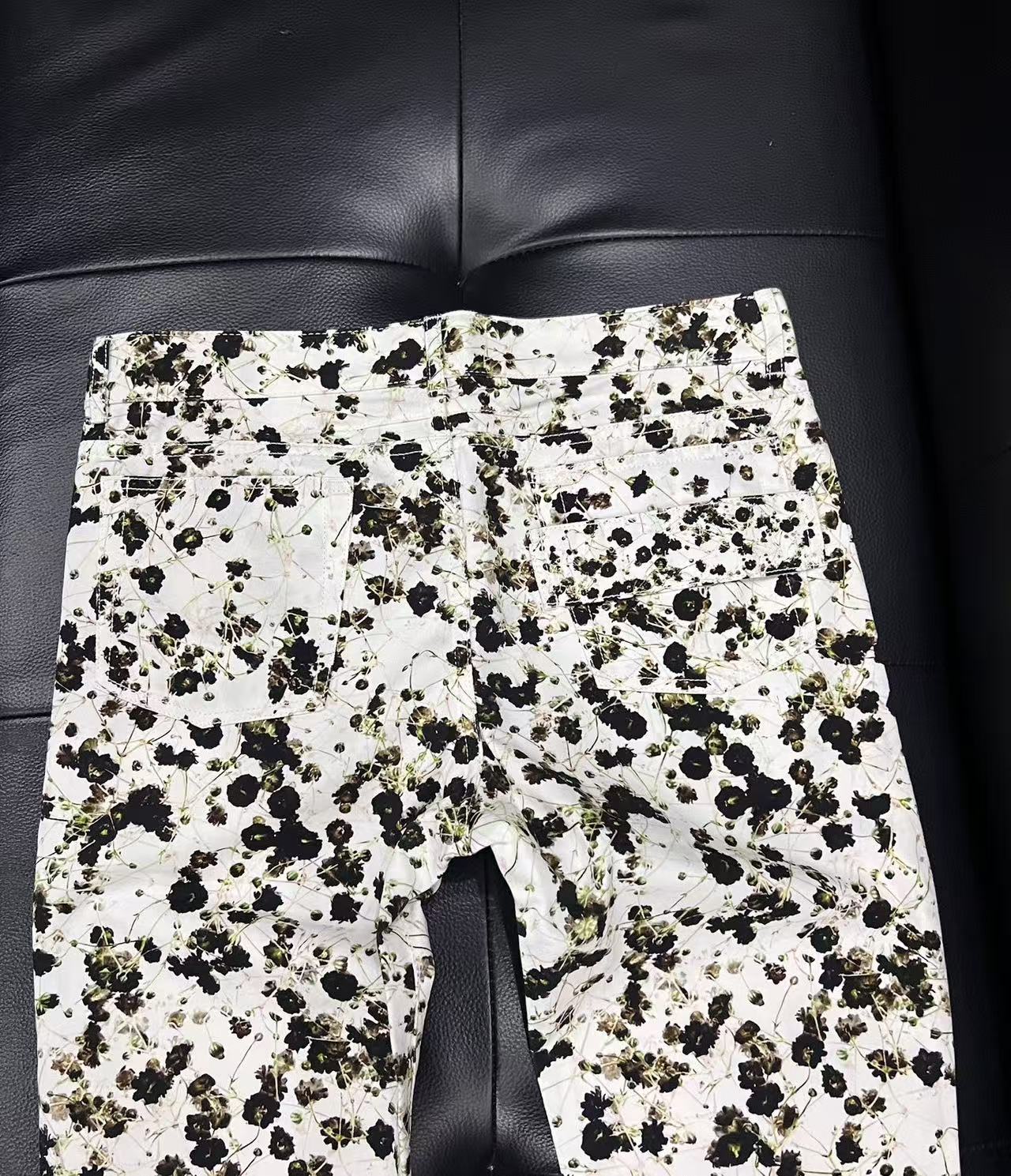 Givenchy 15SS Slim Floral Print Denim