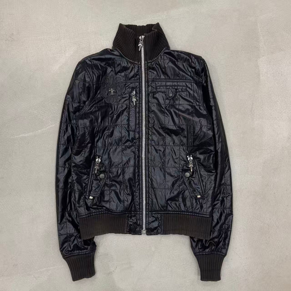 Chrome Hearts BS Fleur Quilted Puffer Jacket