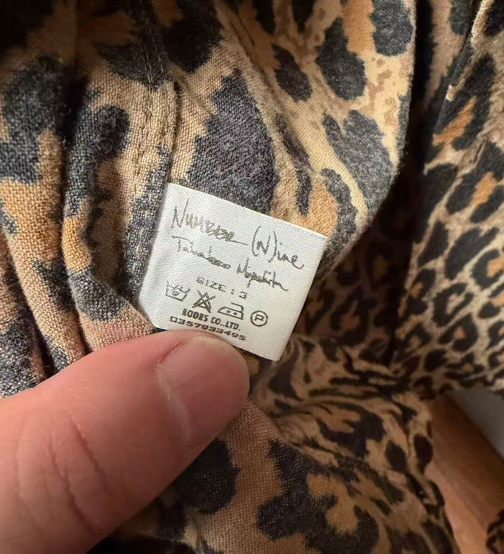 Number Nine 03AW Leopard Print Shirt