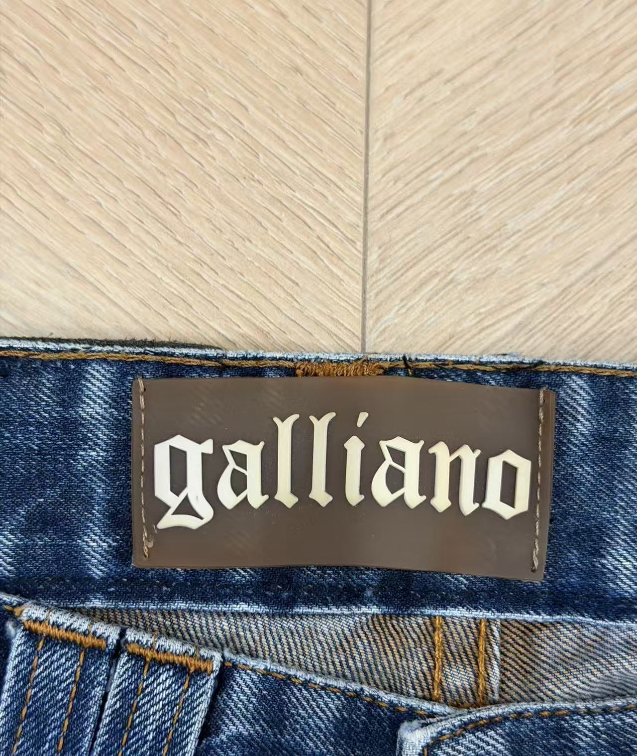 John Galliano Newspaper Print Jeans
