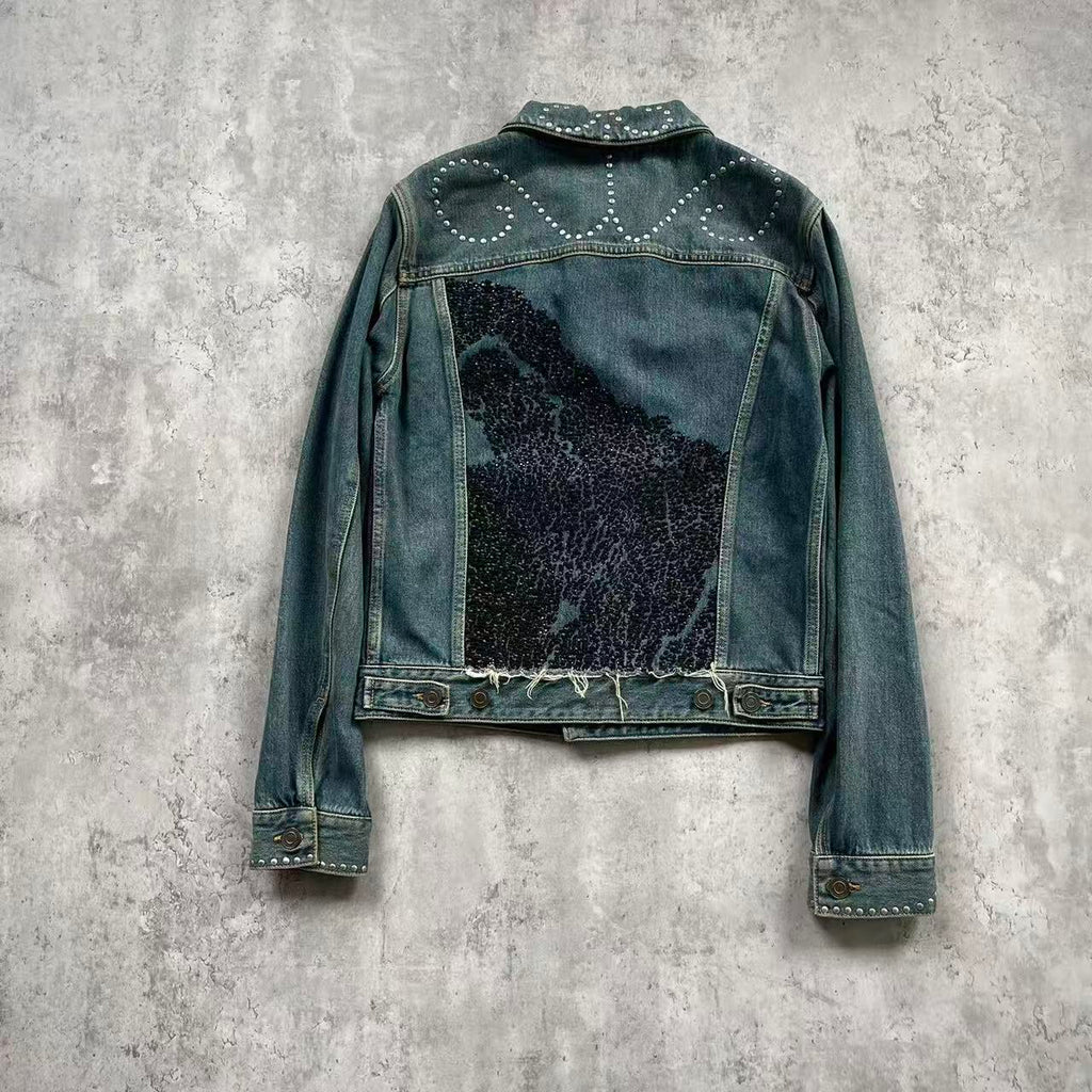 Saint Laurent 15SS Studded Denim Jacket