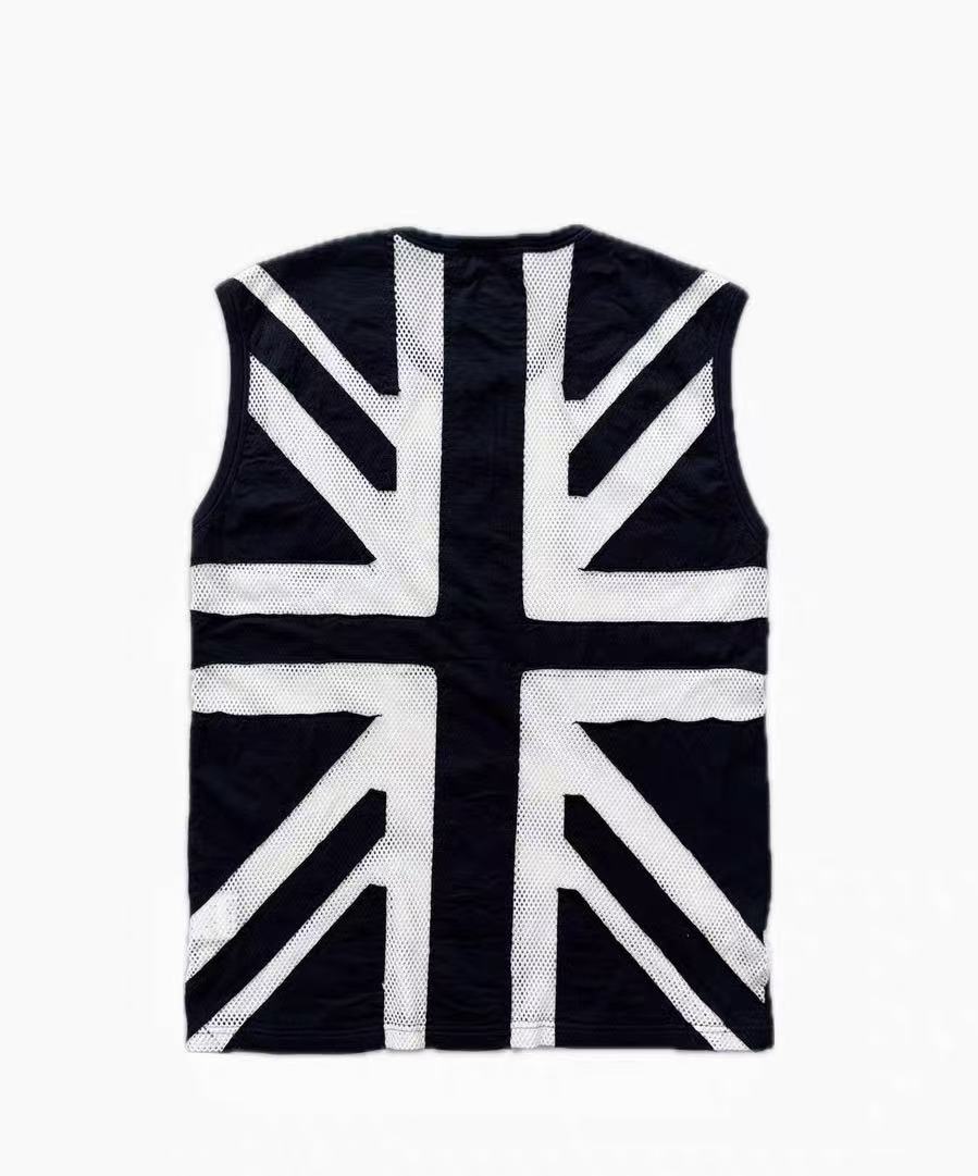 Dior Homme 06ss by Hedi Slimane perforated mesh flag tank top