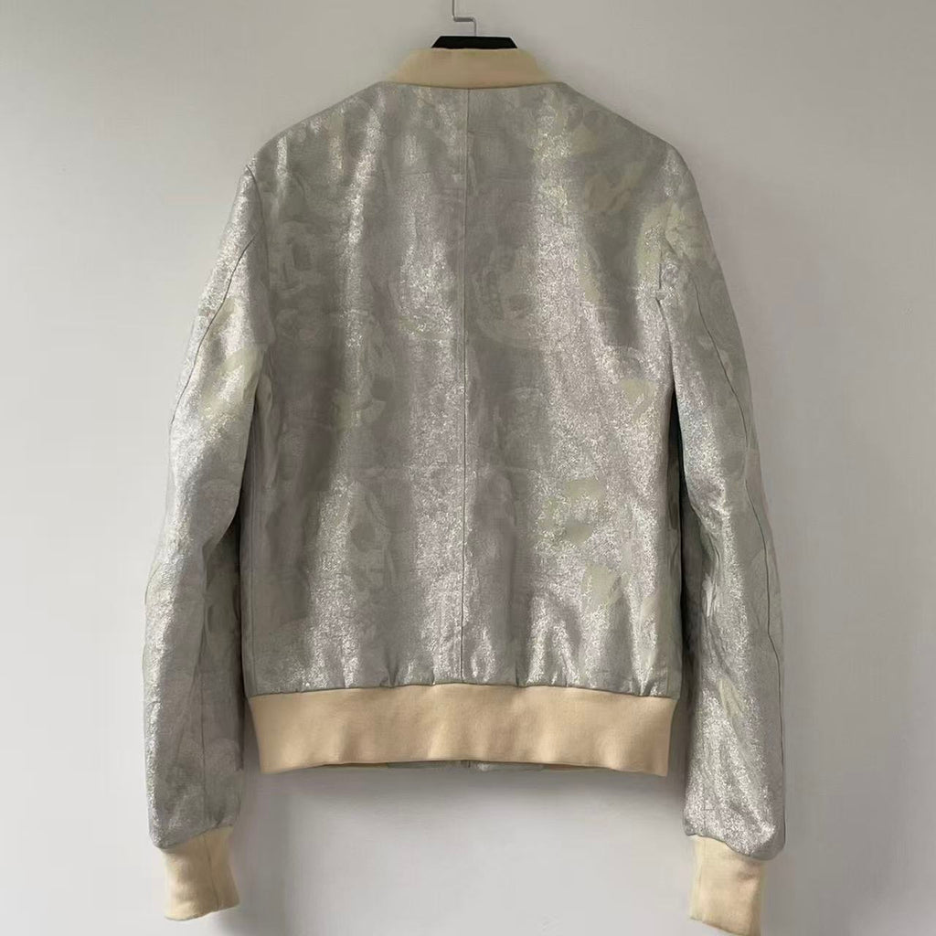 Alexander Mcqueen 15SS Silver Bomber Jacket