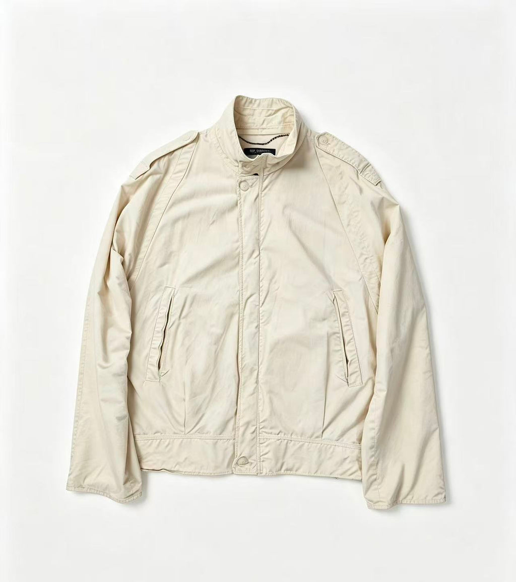 Raf Simons 02ss white biker jacket