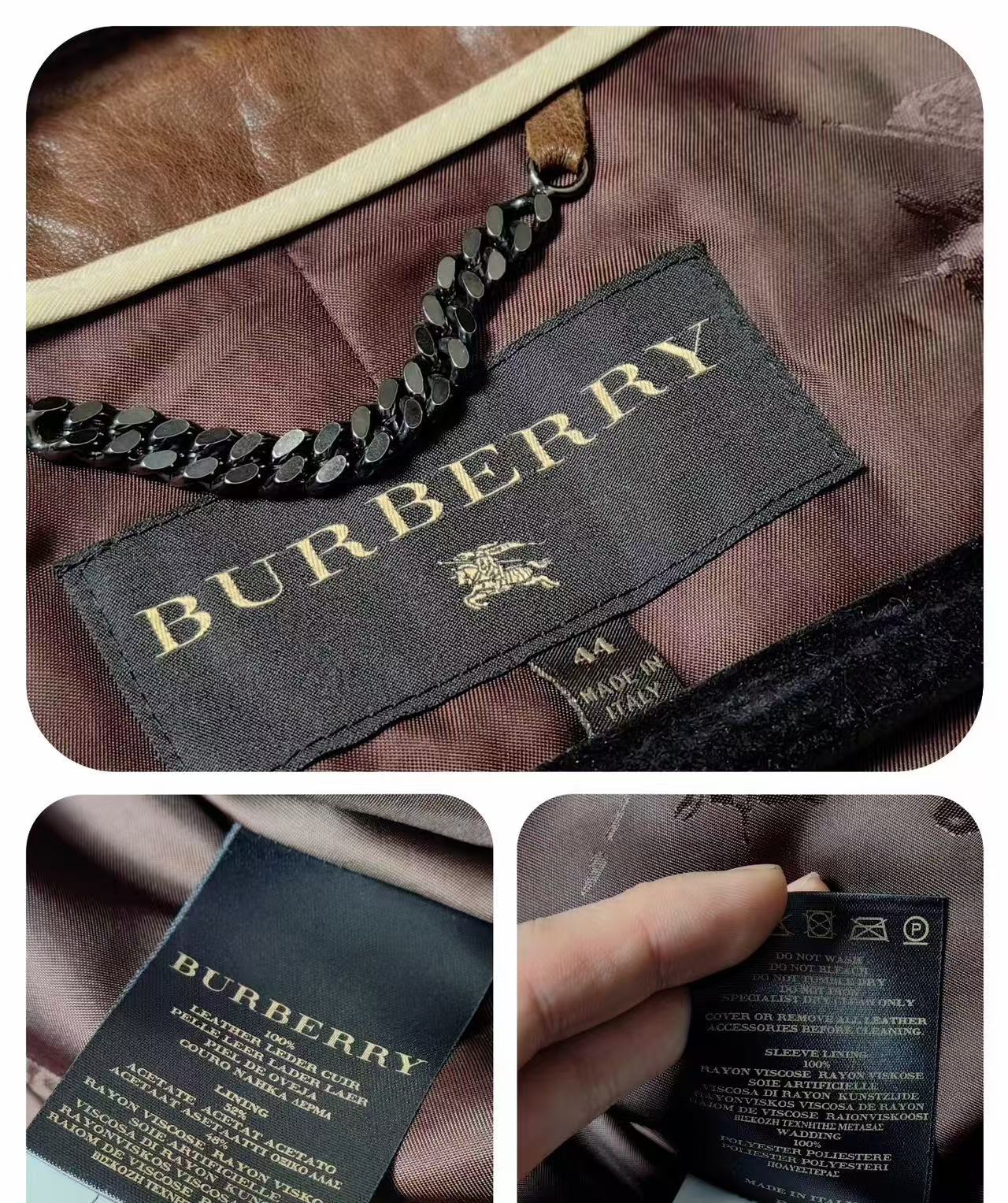 Burberry Utility Moto Leather Jacket