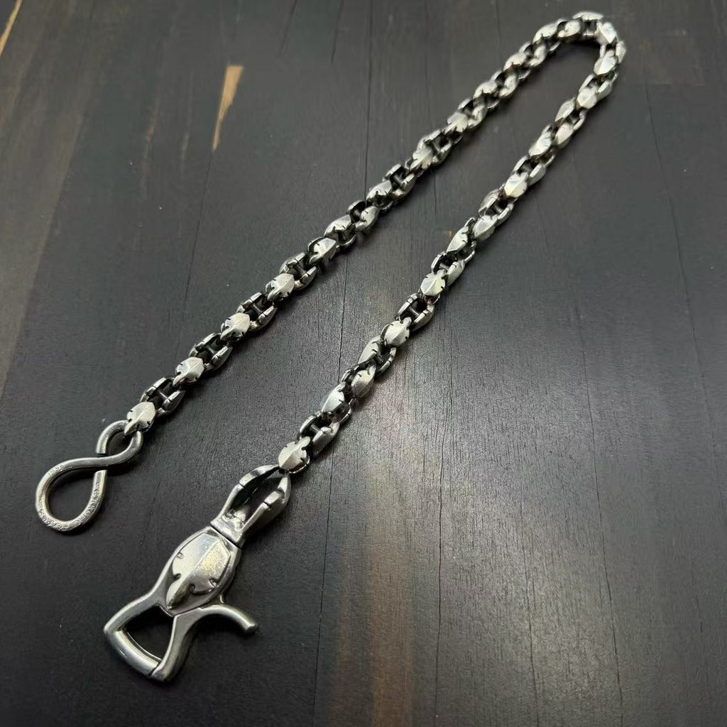 Chrome Hearts Lobster clasp flame design wallet chain