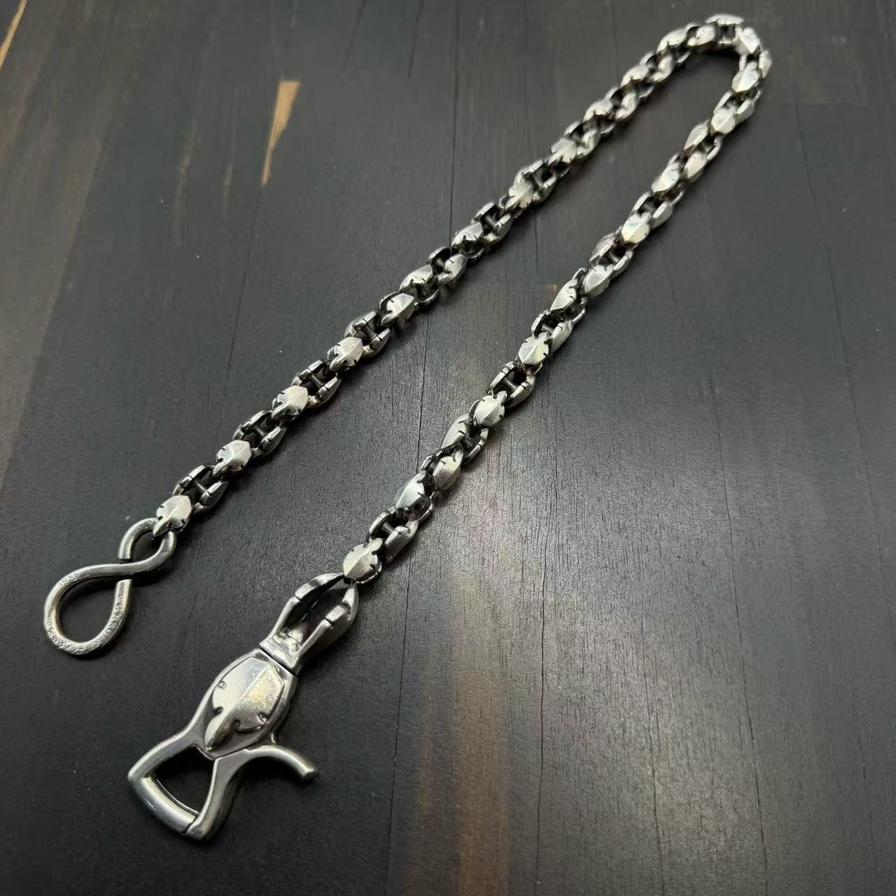 Chrome Hearts Lobster clasp flame design wallet chain