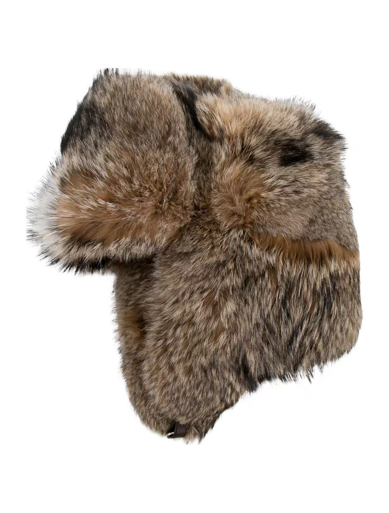 Prada Fox Fur Trapper Hat