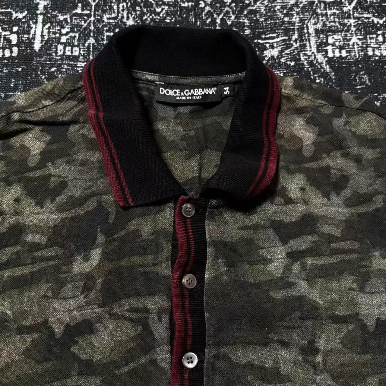 Dolce & Gabbana Camo Tiger Polo Shirt