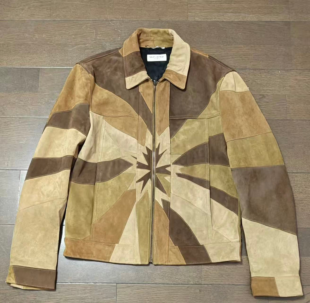 Saint Laurent 15SS Paneled Suede Jacket