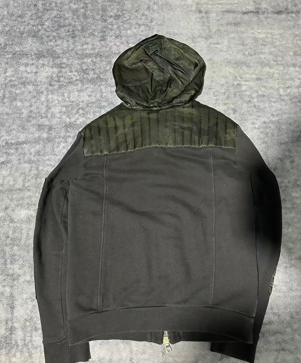 Balmain 12FW Biker Zip Up Hoodie