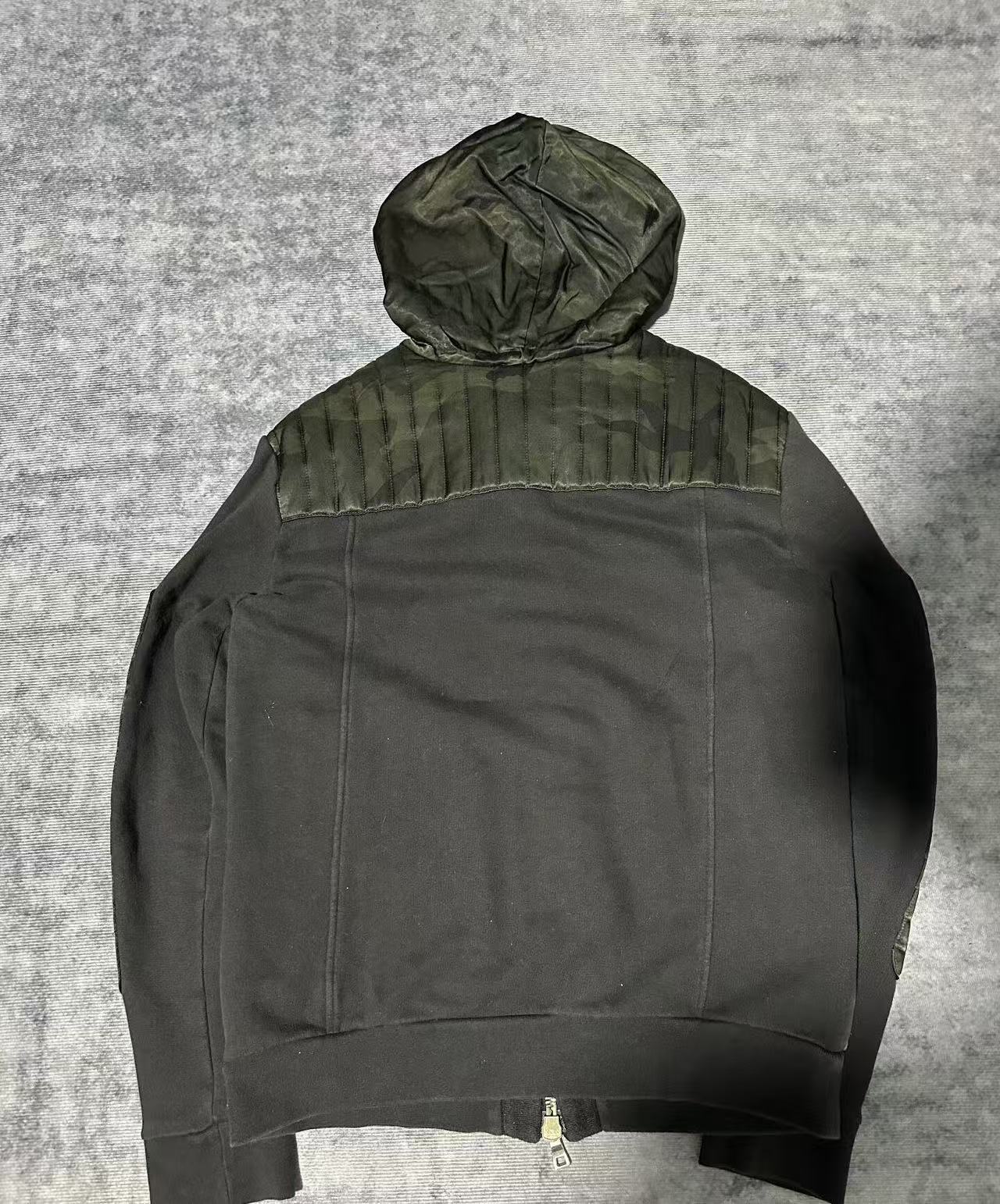 Balmain 12FW Biker Zip Up Hoodie