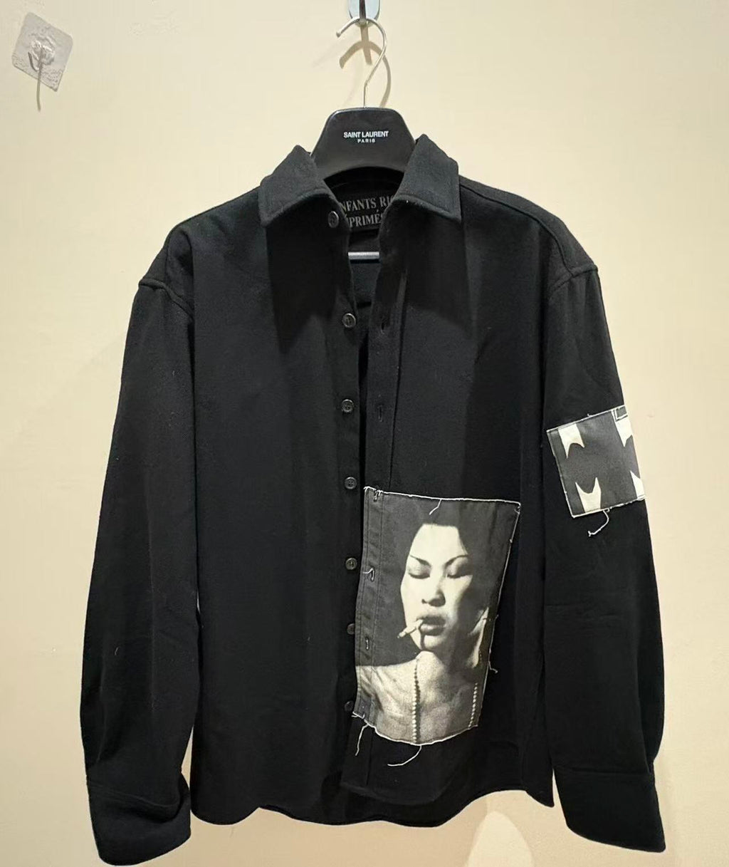 Enfants Riches Déprimés 17ss Prostitute Patchwork Wool Shirt