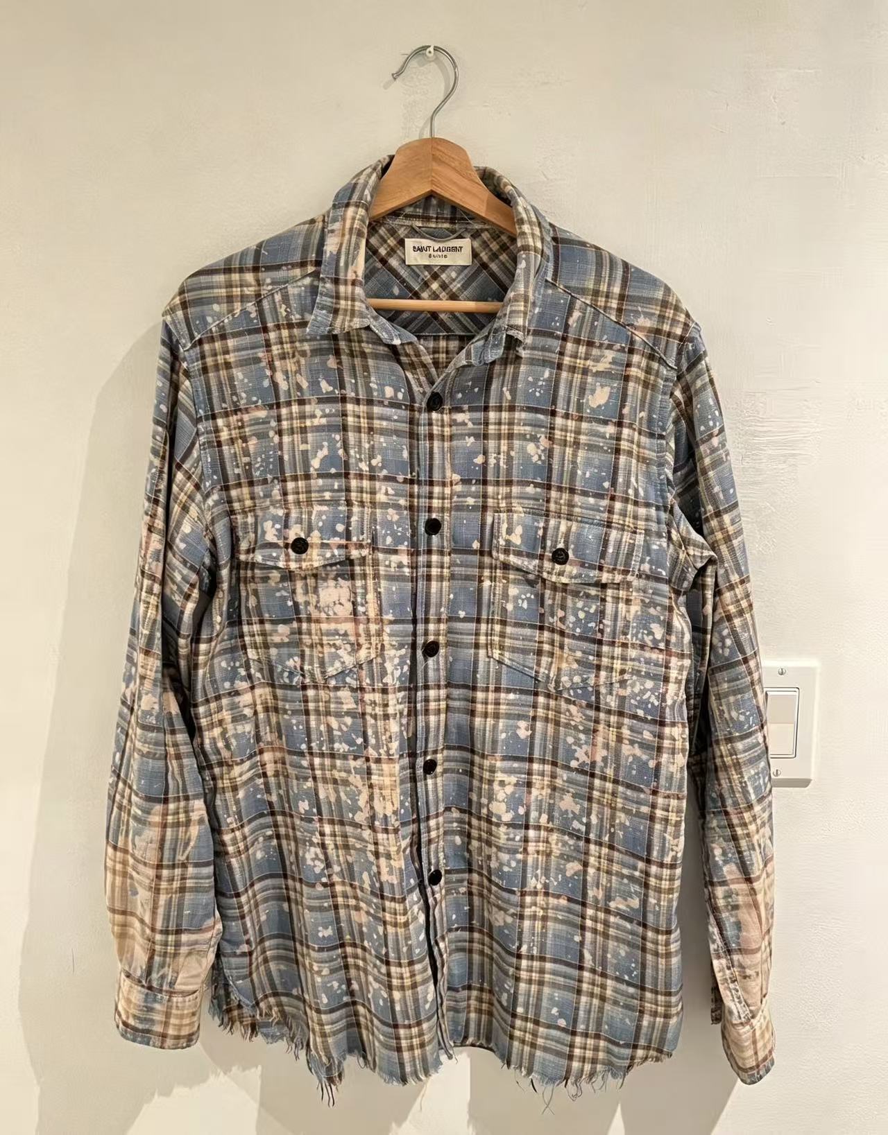 Saint Laurent 16SS Surf Sound Bleached Shirt