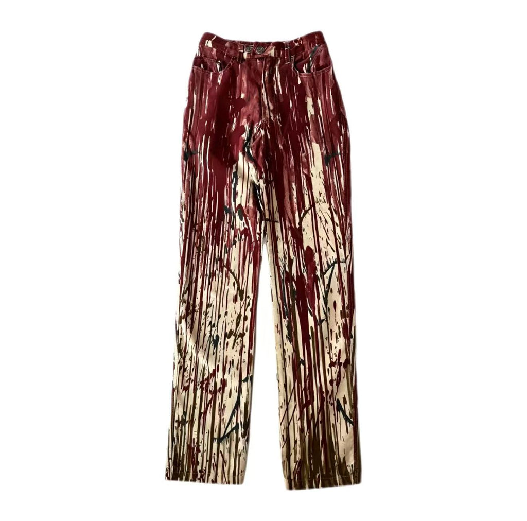 Jean Paul Gaultier 1998aw blood drip jeans