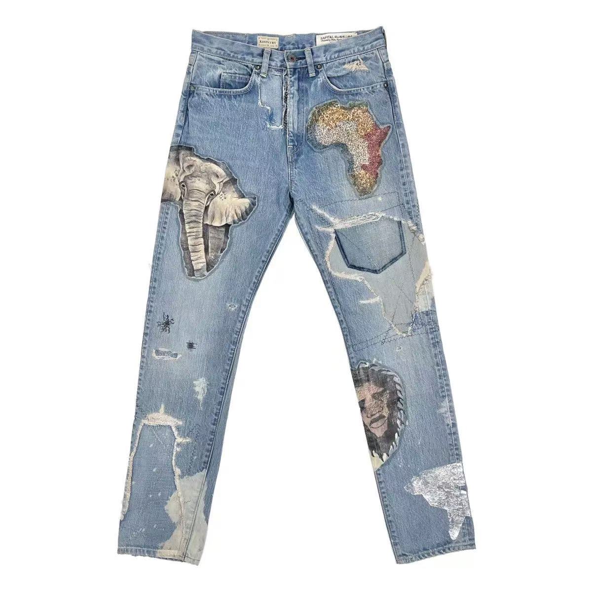 Kapital Kountry 14Oz Africa Elements Denim