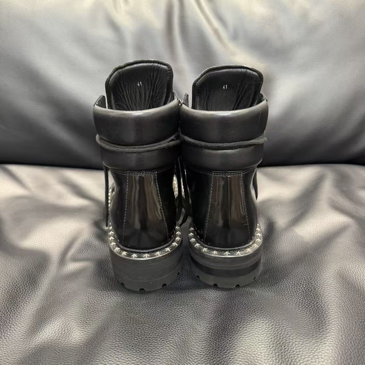 Philipp Plein Leather Hiking Boots
