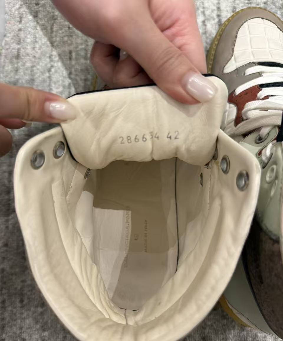 Balenciaga 12ss Paneled High-Top Sneakers