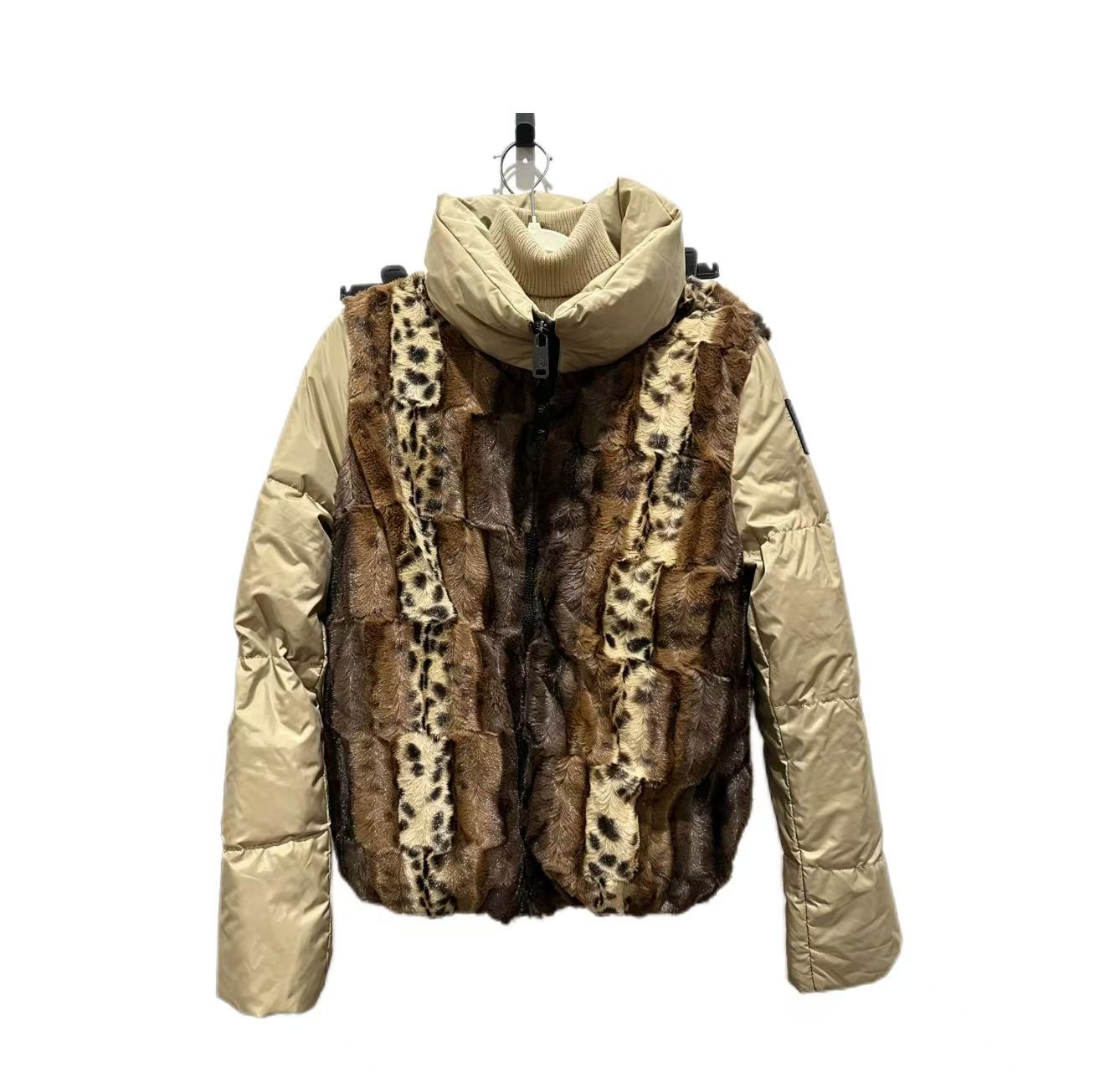 Alexander Mcqueen Leopard Print Faux Fur Jacket